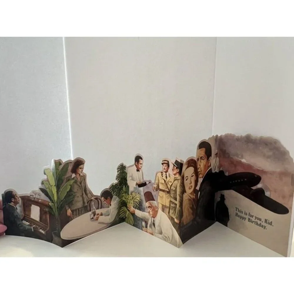 Vtg 1988 Greeting Card Casablanca Happy Birthday Portal Illustrated by Pat Welch